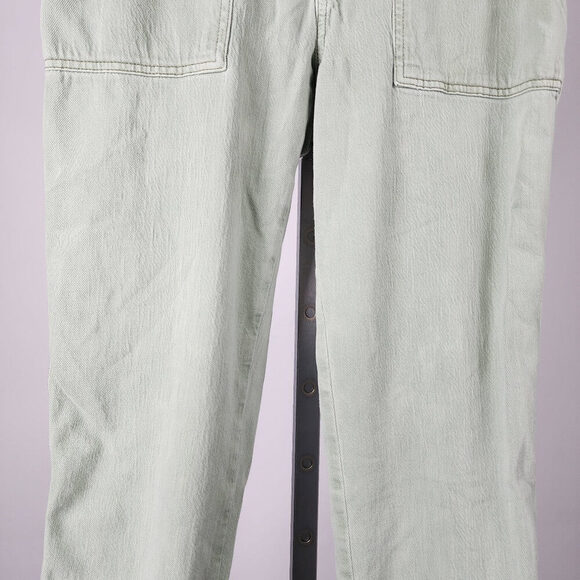 American Eagle Soft Green Denim Joggers Size 8 - Picture 4 of 9